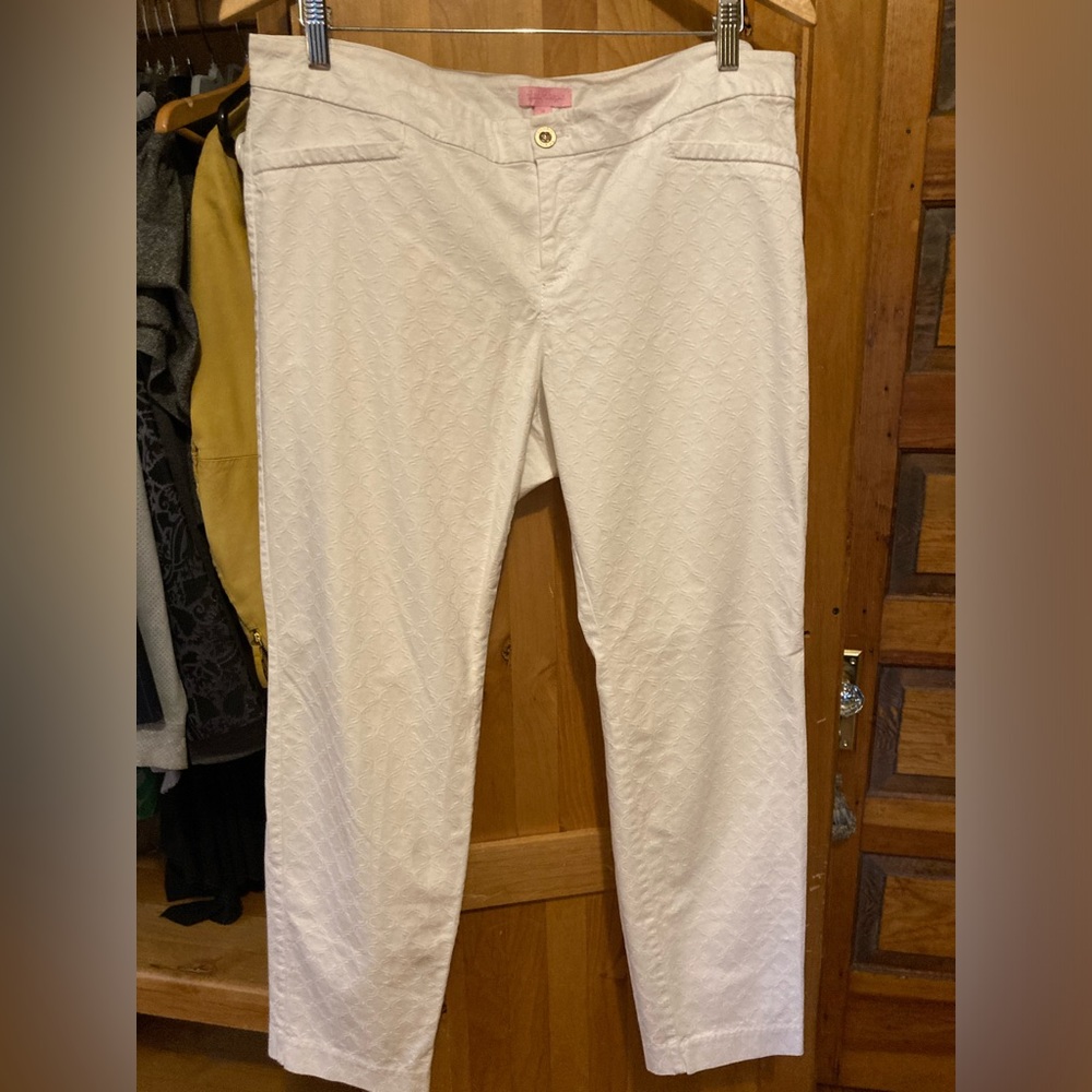 Lilly Pulitzer Patterned White Pants